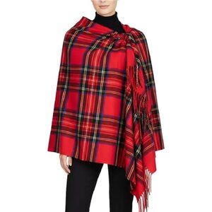 Oversized Tartan Blanket Scarf for Women – Cashmere-Feel Winter Shawl